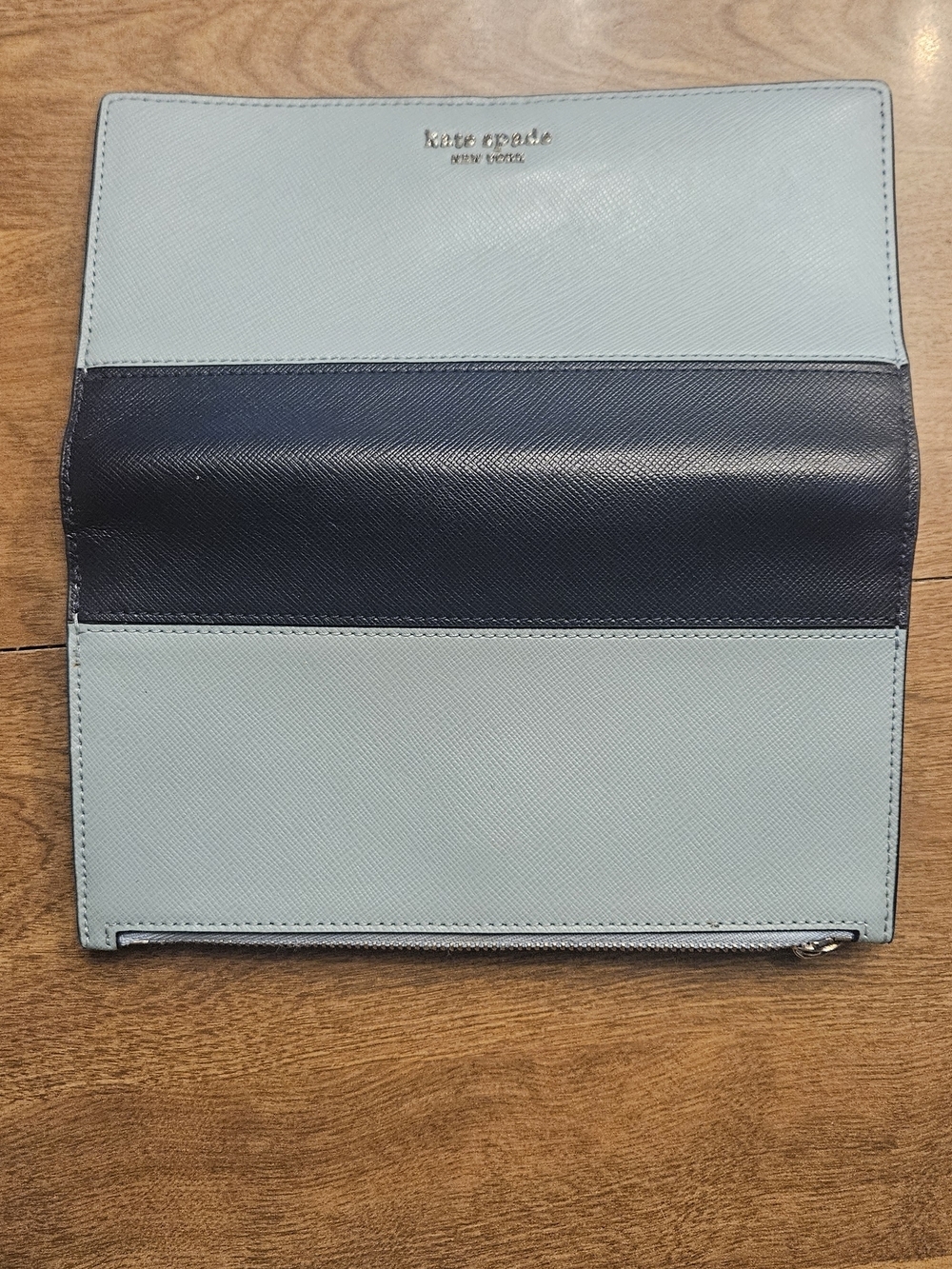 kate spade Light Blue and Navy Wristlet Wallet - Picture 3 of 6